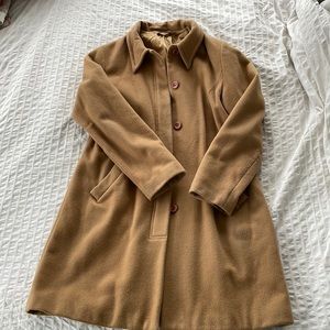 Vintage wool and cashmere coat / Aritzia Babaton MADE IN CANADA